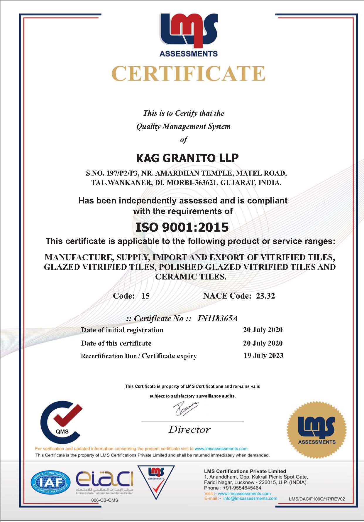 Certification and Awards